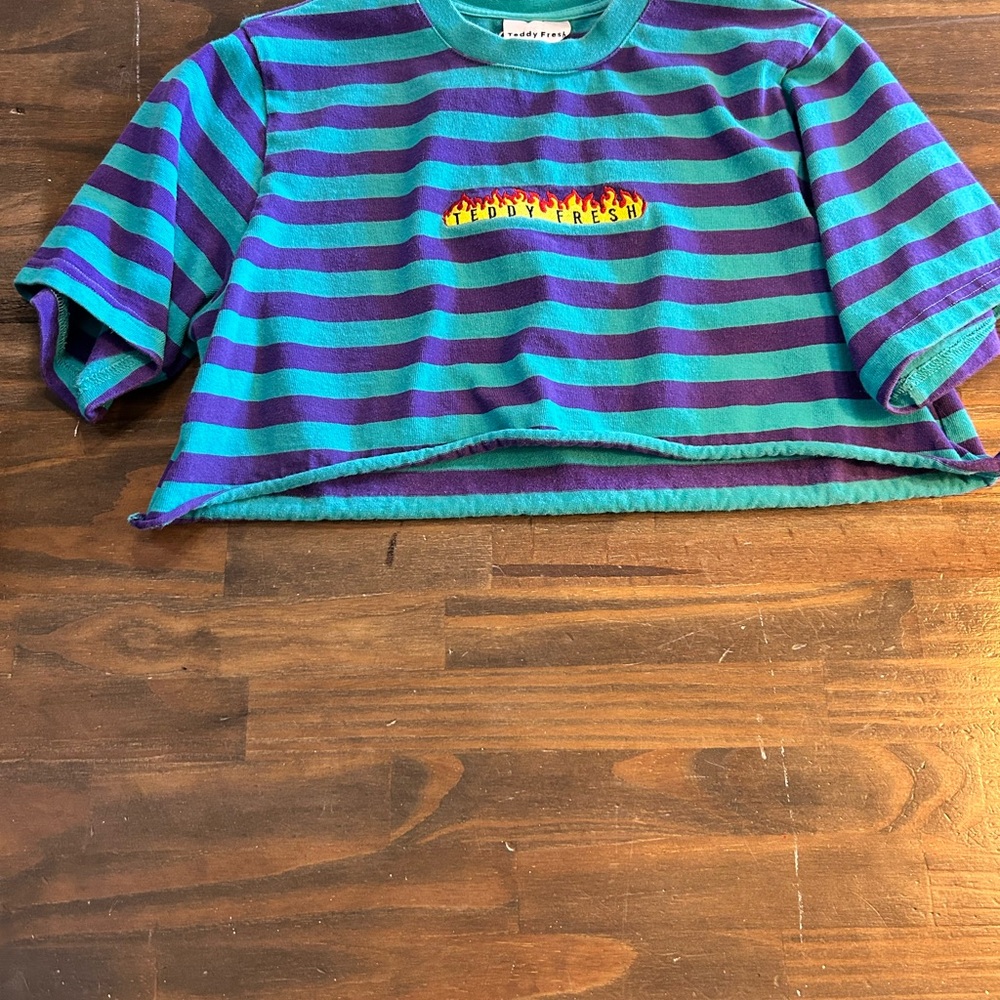 Teddy Fresh Striped Shirt Cropped